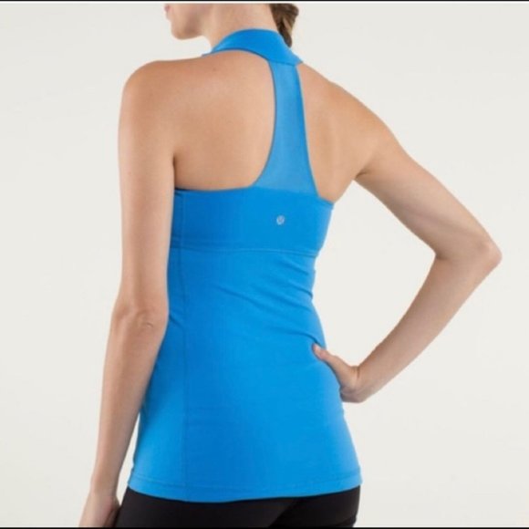 LULULEMON SCOOP NECK BLUE TANK TOP.SIZE 8